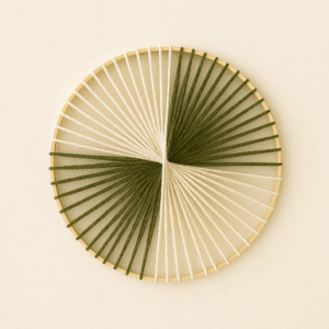 roue tissée en macramé