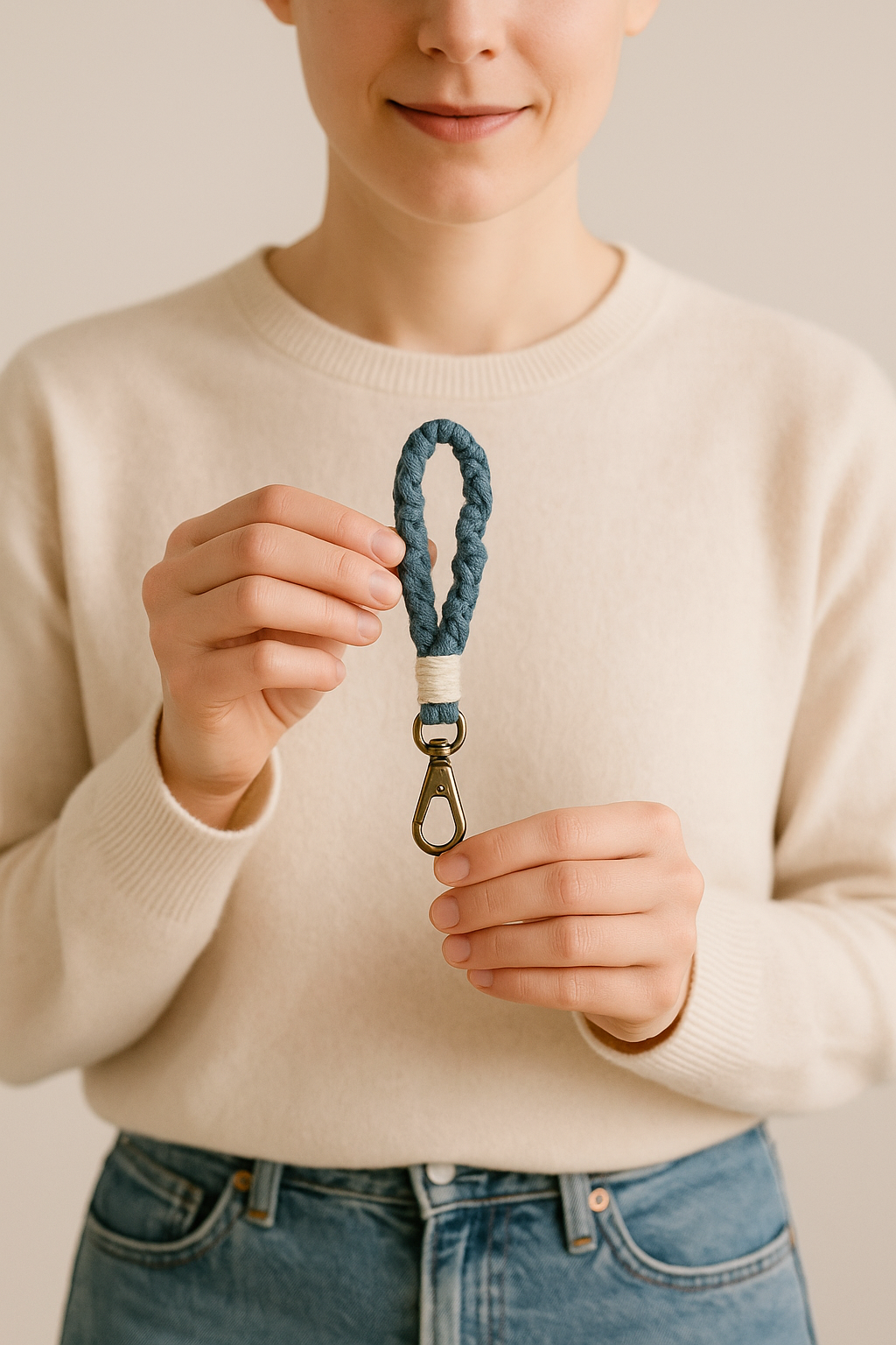 porte cle bleu