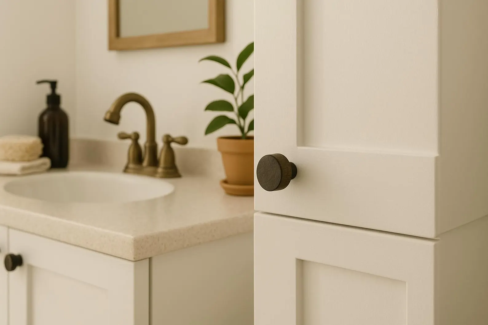 Boutons d'armoire en bois - Cacao – Image 2