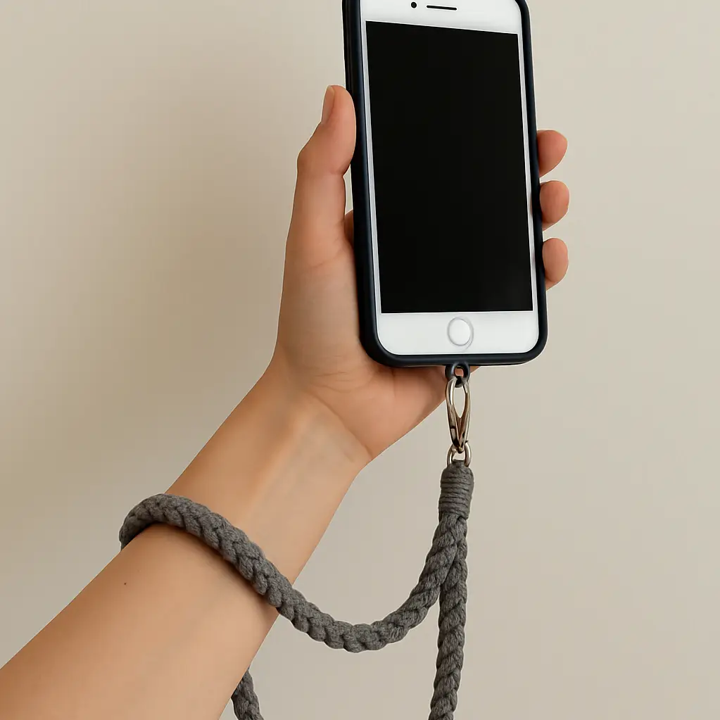 ganse en macrame gris