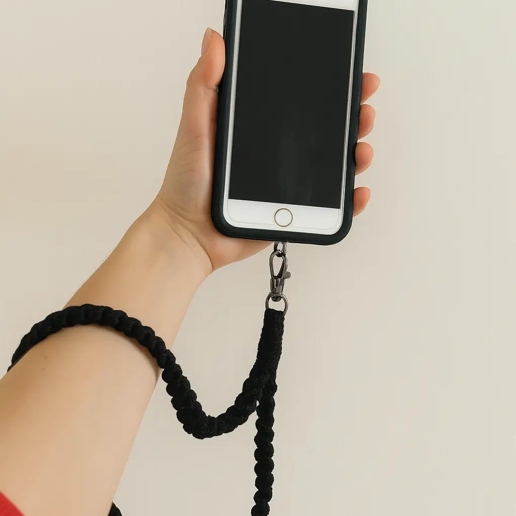 ganse en macrame noir