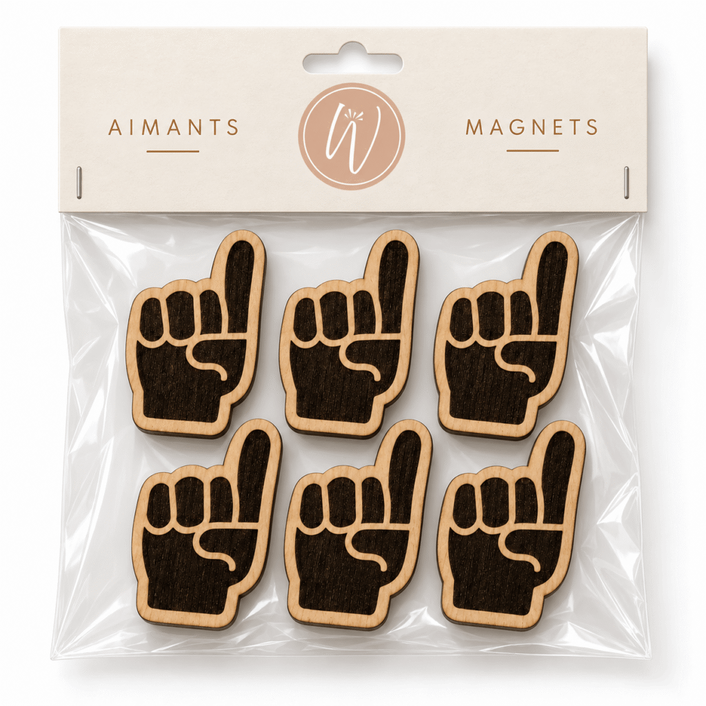 aimants en bois gan de fan