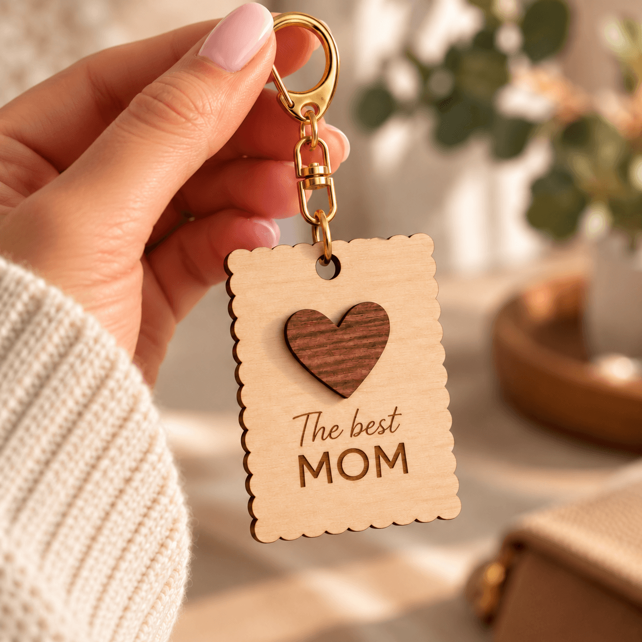 the best mom keychain