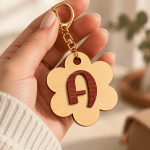 porte clé personnalisable en bois